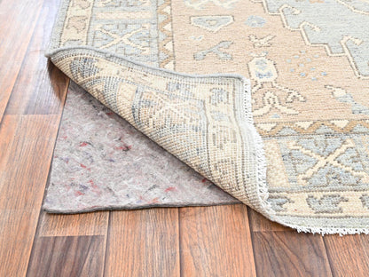 Oushak hand-knotted wool rug in Gray, 4'9" x 6'9" — SKU O02718 (view 3)