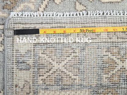Oushak hand-knotted wool rug in Gray, 4'9" x 6'9" — SKU O02718 (view 7)
