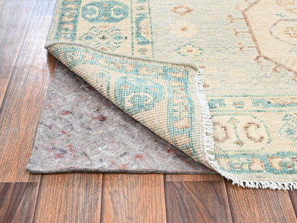 Grey 4'9" x 6'8" Kazak Hand knotted Wool Rug - Sku: O02720
