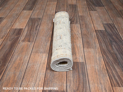 Oushak hand-knotted wool rug in Gray & Ivory, 2'1" x 2'11" — SKU O02728 (view 5)