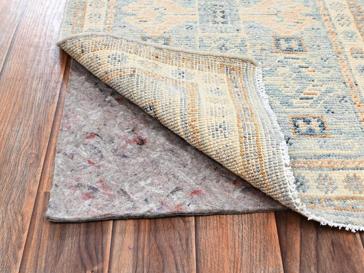 Oushak hand-knotted wool rug in Gray & Ivory, 1'9" x 2'10" — SKU O02732 (view 3)