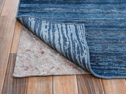 Blue 9'10" x 13'8" Modern and Contemporary Hand knotted Wool Rug - Sku: O02741
