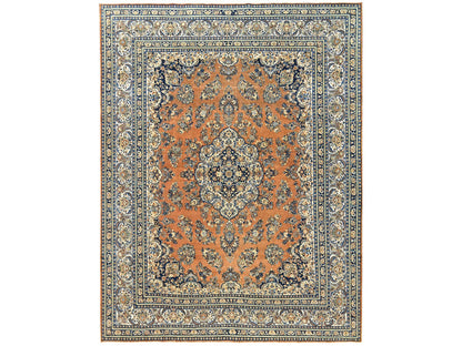 Brown 11'10" x 15'2" Vintage Hand knotted Wool Rug - Sku: O02747