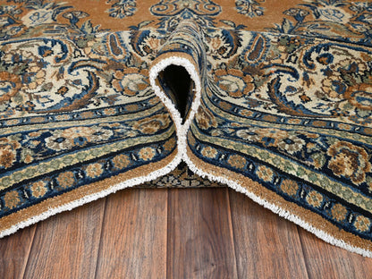 Brown 11'10" x 15'2" Vintage Hand knotted Wool Rug - Sku: O02747
