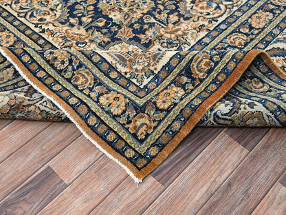 Brown 11'10" x 15'2" Vintage Hand knotted Wool Rug - Sku: O02747