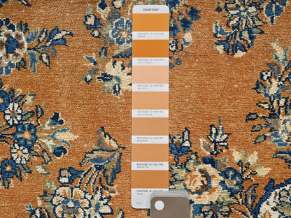 Brown 11'10" x 15'2" Vintage Hand knotted Wool Rug - Sku: O02747