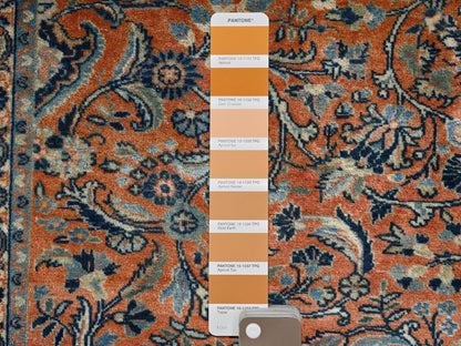 Brown 7'8" x 9'3" Persian Hand knotted Wool Rug - Sku: O02749