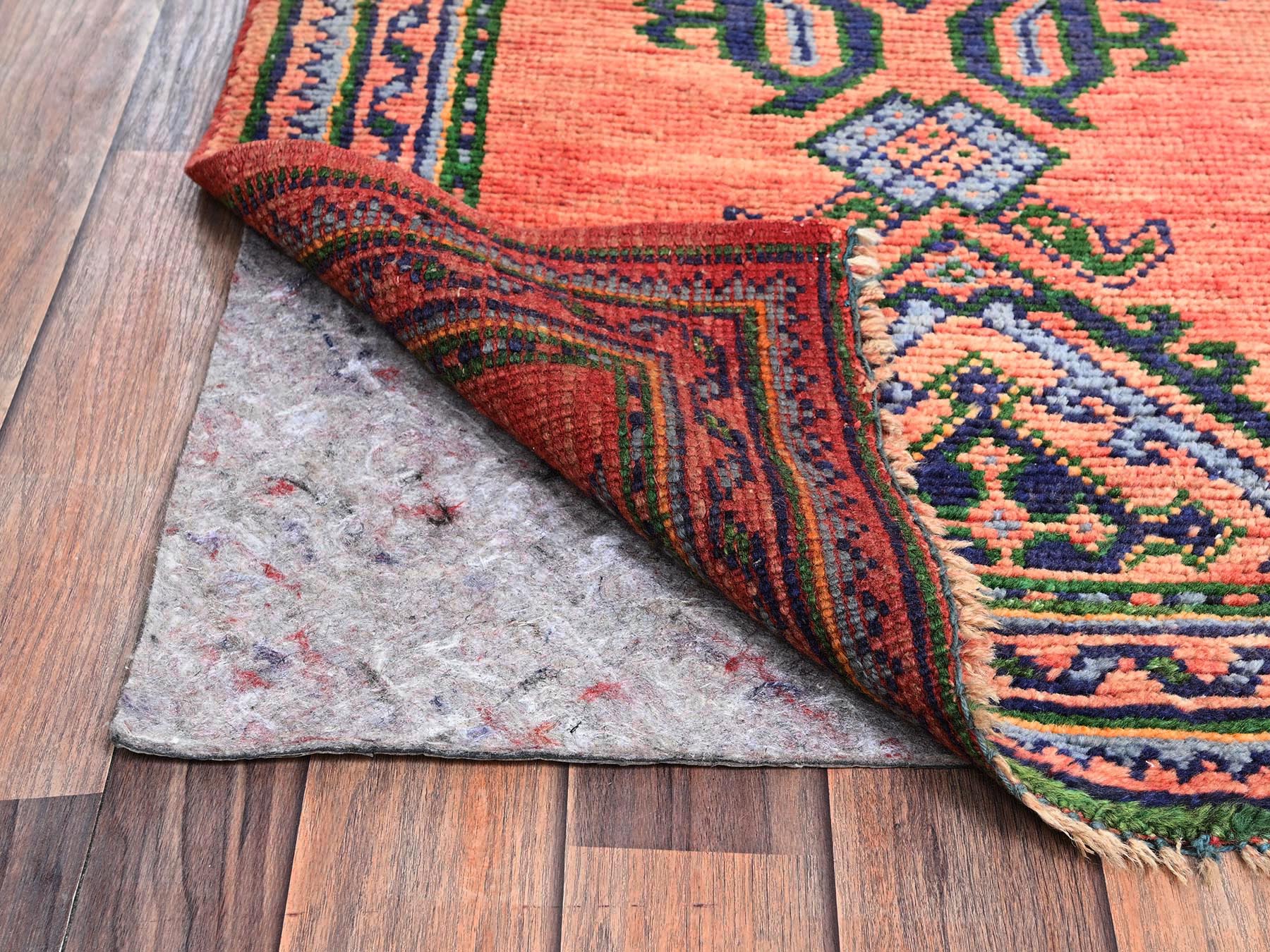 Oushak Antique hand-knotted wool runner in Orange, 2'4" x 25'3" — SKU O02755 (view 3)