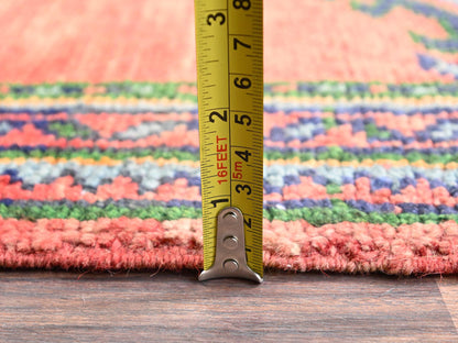 Oushak Antique hand-knotted wool runner in Orange, 2'4" x 25'3" — SKU O02755 (view 6)
