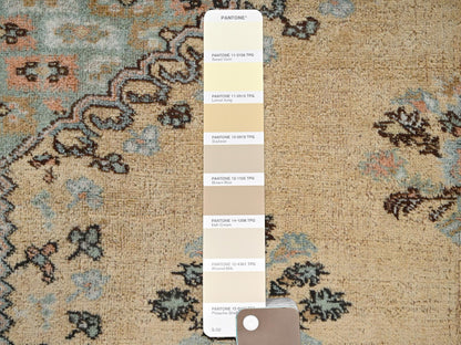 Beige 6'1" x 8'8" Tribal & Geometric Hand knotted Wool Rug - Sku: O02757