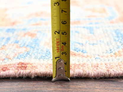 Brown 4'11" x 6'9" Oushak And Peshawar Hand knotted Wool Rug - Sku: O02762