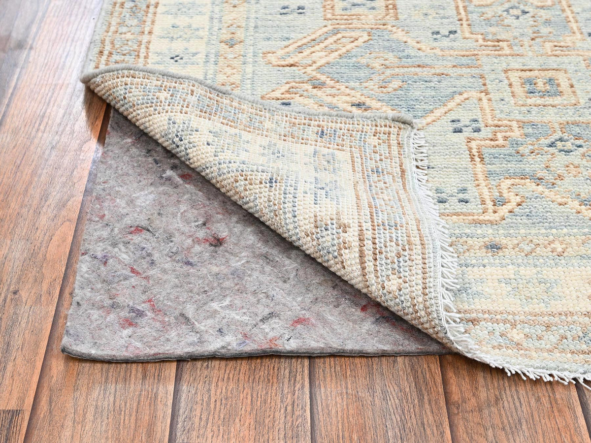 Oushak hand-knotted wool rug in Gray & Ivory, 3' x 4'7" — SKU O02763 (view 3)