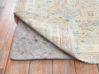 Oushak hand-knotted wool rug in Gray & Ivory, 3' x 4'7" — SKU O02763 (view 3)