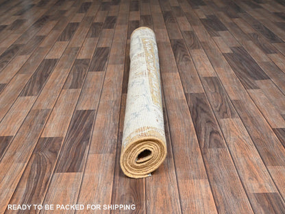 Blue 4'10" x 7'0" Oushak And Peshawar Hand knotted Wool Rug - Sku: O02765