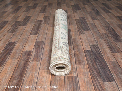 Green 4'10" x 7'0" Oushak And Peshawar Hand knotted Wool Rug - Sku: O02771
