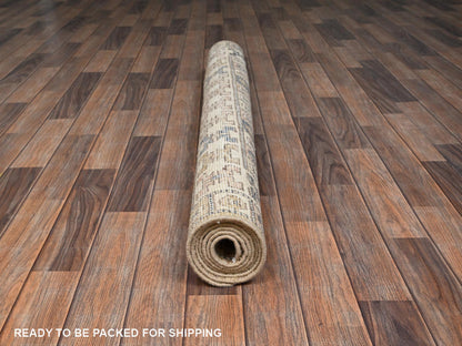 Brown 4'9" x 6'11" Oushak And Peshawar Hand knotted Wool Rug - Sku: O02784