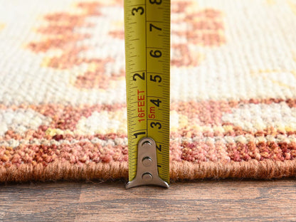 Brown 4'10" x 6'9" Oushak And Peshawar Hand knotted Wool Rug - Sku: O02786