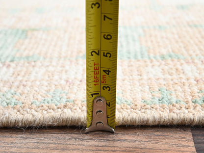 Brown 3'9" x 6'3" Oushak And Peshawar Hand knotted Wool Rug - Sku: O02788