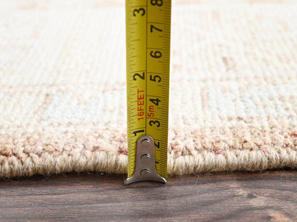 Brown 4'11" x 6'9" Oushak And Peshawar Hand knotted Wool Rug - Sku: O02795