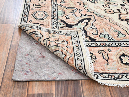 Pink 4'10" x 7'0" Tribal & Geometric Hand knotted Wool Rug - Sku: O02798