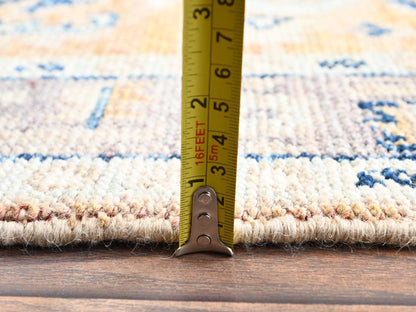 Brown 4'8" x 7'0" Tribal & Geometric Hand knotted Wool Rug - Sku: O02799
