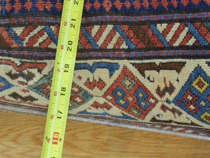 Yellow 4'0" x 9'10" Antique Hand knotted Wool Rug - Sku: O028230