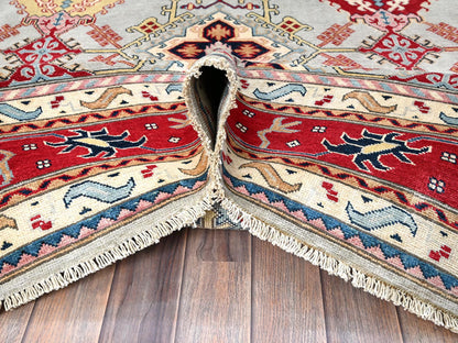 Green 7'10" x 9'10" Oushak And Peshawar Hand knotted Wool Rug - Sku: O0302
