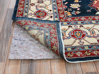 Blue 9'0" x 11'7" Heriz Hand knotted Wool Rug - Sku: O0317