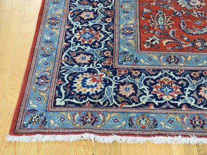 Red 7'10" x 11'0" Antique Hand knotted Wool Rug - Sku: O032135