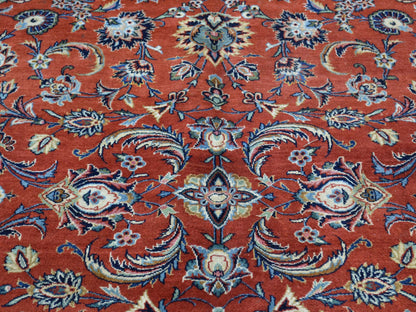 Red 7'10" x 11'0" Antique Hand knotted Wool Rug - Sku: O032135