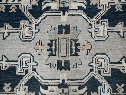 Heriz Heriz hand-knotted wool rug in Gray, 8' x 9'9" — SKU O0321 (view 8)