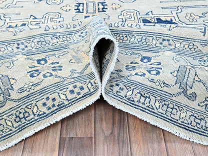 Heriz Heriz hand-knotted wool rug in Gray, 6' x 8'11" — SKU O0324 (view 6)
