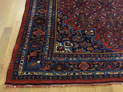 Red 10'5" x 13'9" Antique Hand knotted Wool Rug - Sku: O032840