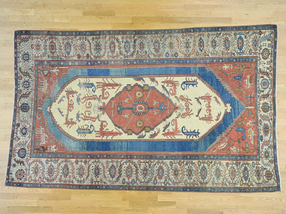 Red 8'4" x 14'0" Antique Hand knotted Wool Rug - Sku: O034427