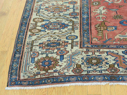Red 8'4" x 14'0" Antique Hand knotted Wool Rug - Sku: O034427