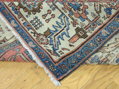 Red 8'4" x 14'0" Antique Hand knotted Wool Rug - Sku: O034427