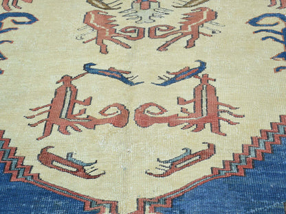 Red 8'4" x 14'0" Antique Hand knotted Wool Rug - Sku: O034427