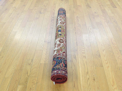 Heriz Antique hand-knotted wool rug in Green & Black, 4'6" x 6'4" — SKU O034451 (view 5)