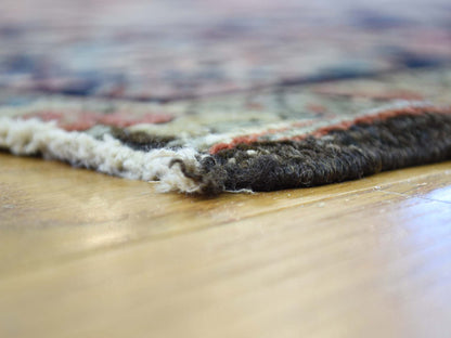 Red 10'0" x 11'7" Antique Hand knotted Wool Rug - Sku: O034785