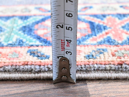 Grey 2'0" x 2'8" Tribal Hand knotted Wool Rug - Sku: O0368