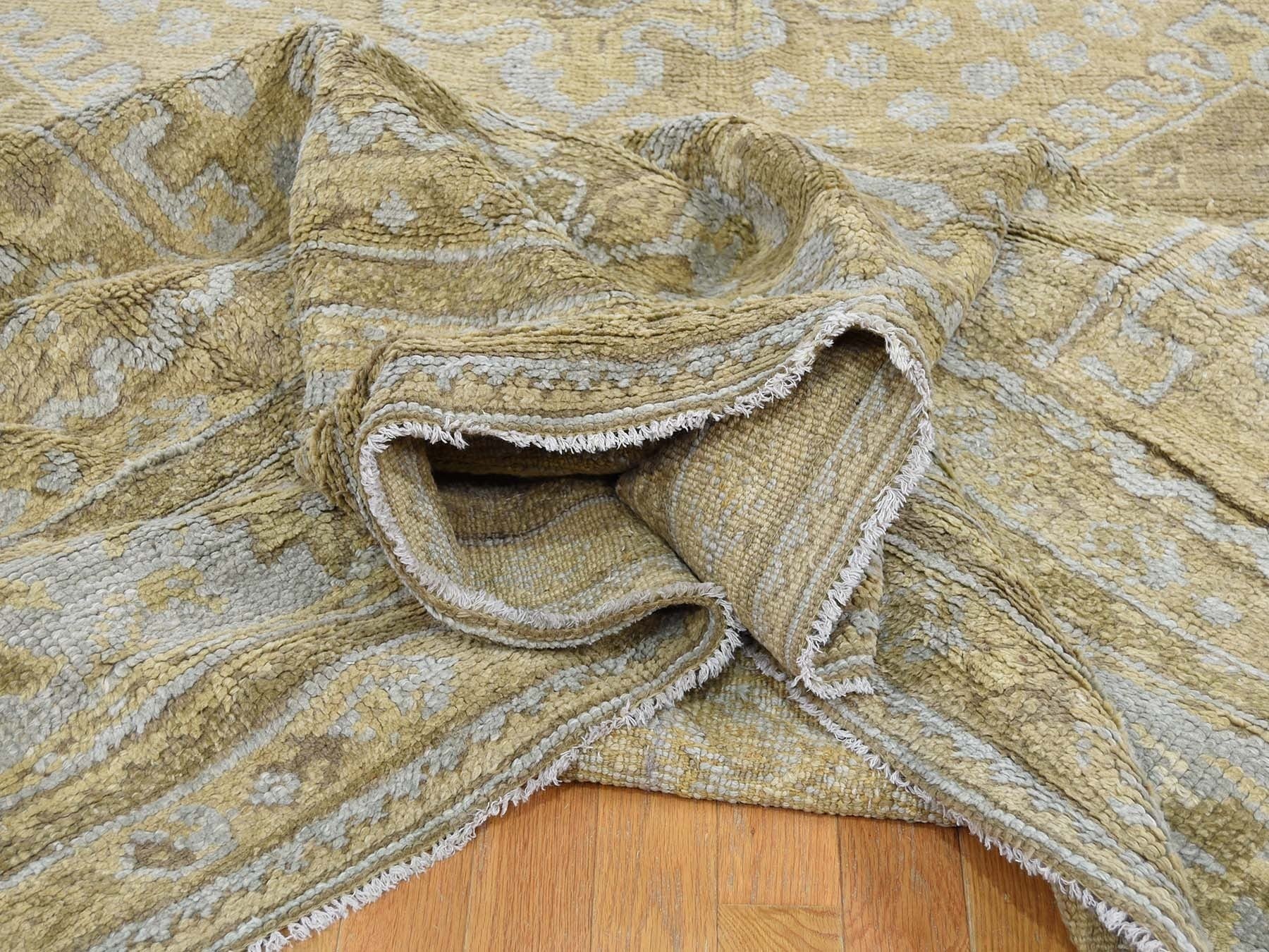 Oushak Antique hand-knotted wool rug in Brown & Gray, 19'2" x 24'7" — SKU O039062 (view 7)