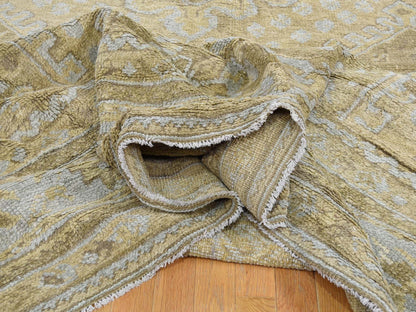 Oushak Antique hand-knotted wool rug in Brown & Gray, 19'2" x 24'7" — SKU O039062 (view 7)