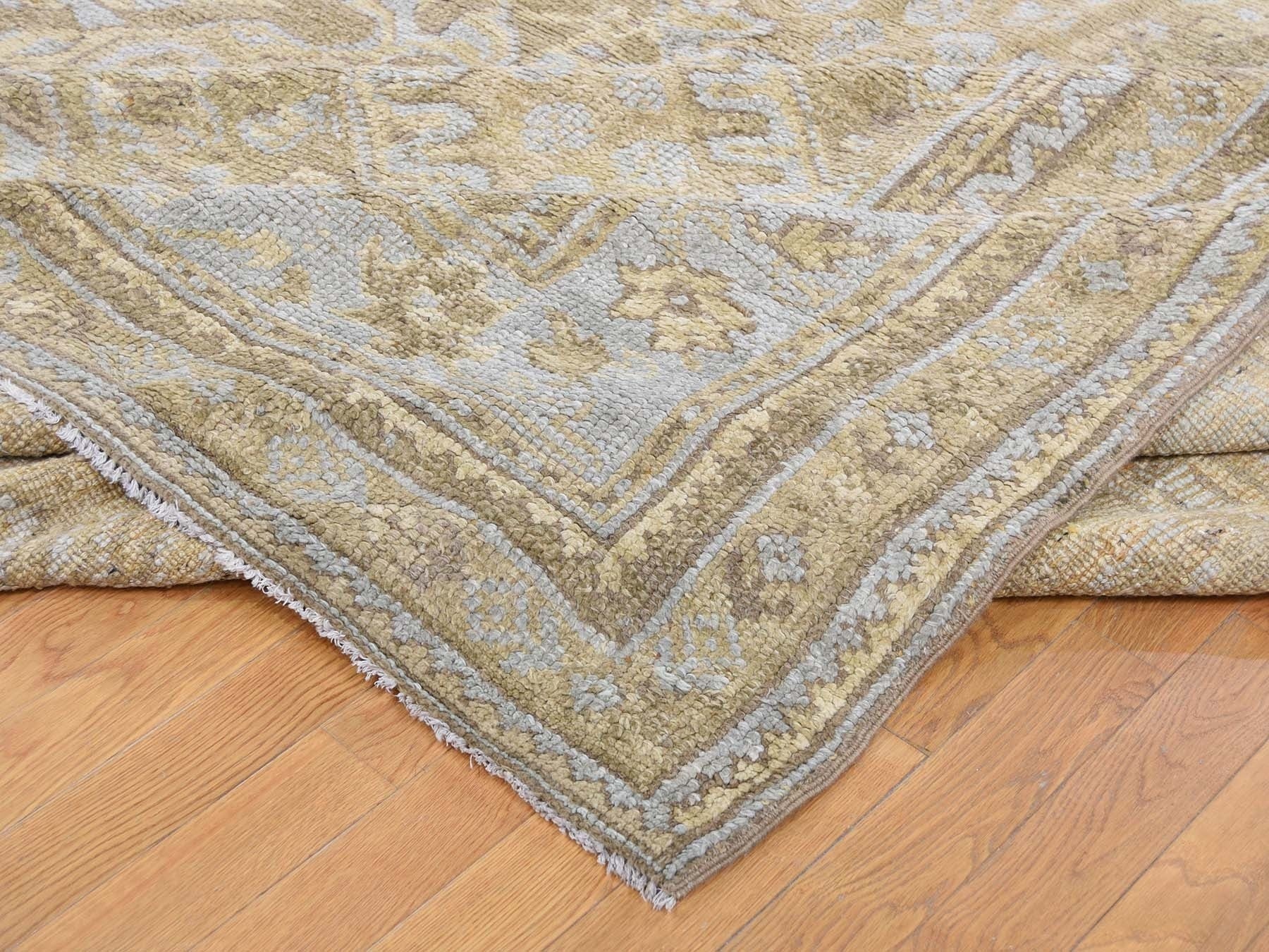 Oushak Antique hand-knotted wool rug in Brown & Gray, 19'2" x 24'7" — SKU O039062 (view 8)