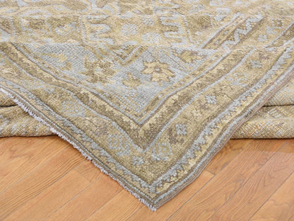 Oushak Antique hand-knotted wool rug in Brown & Gray, 19'2" x 24'7" — SKU O039062 (view 8)
