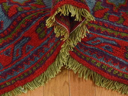 Red 16'8" x 19'1" Antique Hand knotted Wool Rug - Sku: O039765