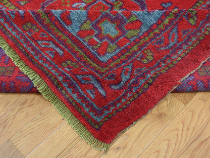 Red 16'8" x 19'1" Antique Hand knotted Wool Rug - Sku: O039765