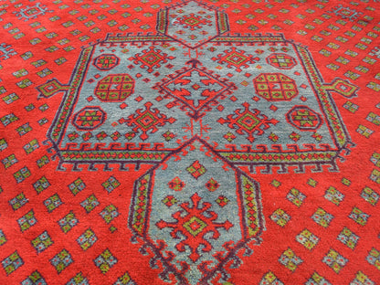 Red 16'8" x 19'1" Antique Hand knotted Wool Rug - Sku: O039765