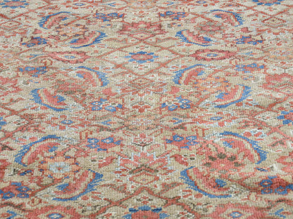 Mahal Antique hand-knotted wool rug in Beige & Rust Red, 12' x 18'3" — SKU O040817 (view 9)