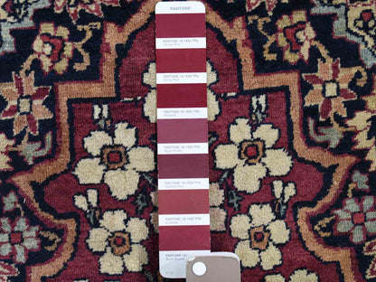 Multicolored 14'0" x 16'9" Antique Hand knotted Wool Rug - Sku: O041179