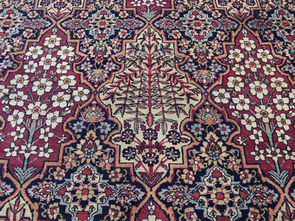 Multicolored 14'0" x 16'9" Antique Hand knotted Wool Rug - Sku: O041179